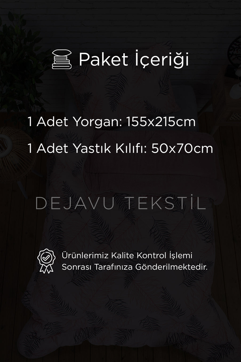 Tek Kişilik Welsoft Yorgan +Yastık Kılıfı Seti | Pembe Tüy Çift Taraflı Yorgan Takımı