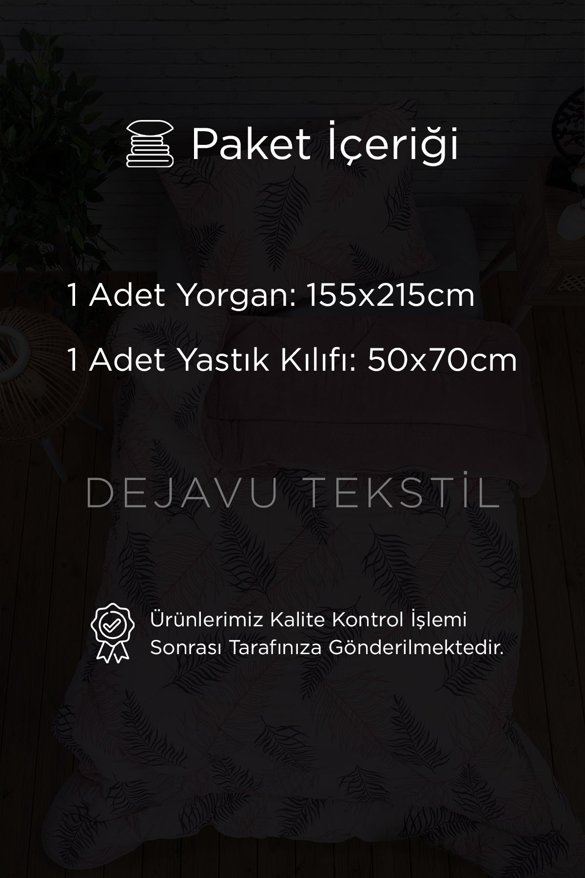 Tek Kişilik Welsoft Yorgan +Yastık Kılıfı Seti | Pembe Tüy Çift Taraflı Yorgan Takımı