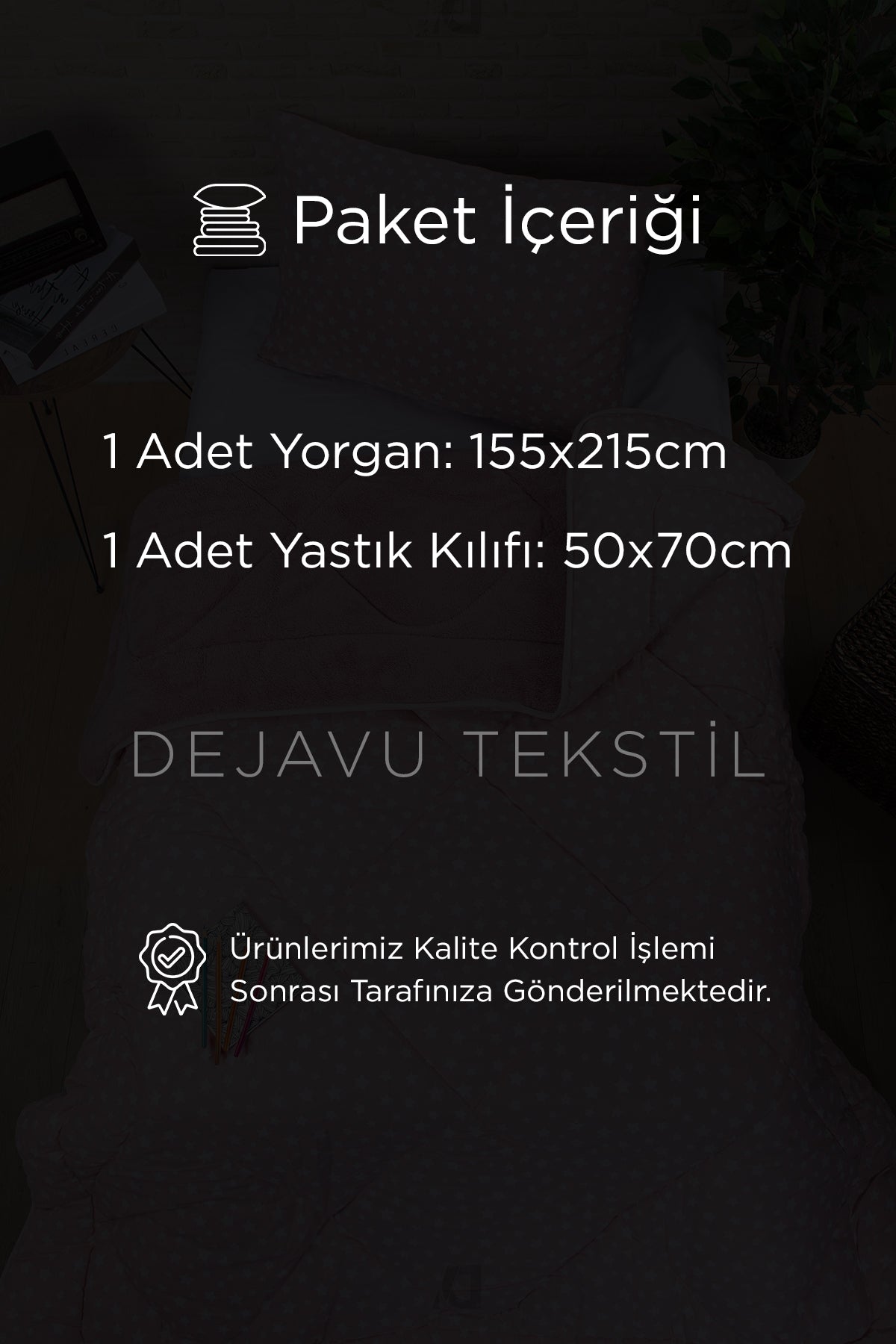 Tek Kişilik Welsoft Yorgan + Yastık Kılıfı Seti | Pembe Yıldız Desenli Çift Taraflı Yorgan Takımı
